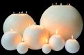Rustic Candles Balls 6.5-40 cm