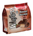 Wafers with hazelnut taste and chocolate cover