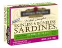 Skinless and boneless sardines