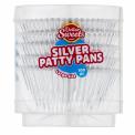 Dollar Sweets Large Silver Patty Pans 100pc