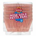 Dollar Sweets Large Rose Gold Foil Patty Pans 100pc