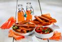 Frankfurters with carrot