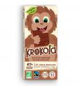 Krokola 41% cocoa Crunchy Milk chocolate bar - ORGANIC - 100g