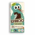 Krokola 70% cocoa Dark chocolate with caramel chips bar - ORGANIC - 100g