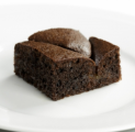 Brownie with apricot puree