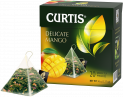 CURTIS Delicate Mango, flavoured green tea in pyramids 20х1,8 g